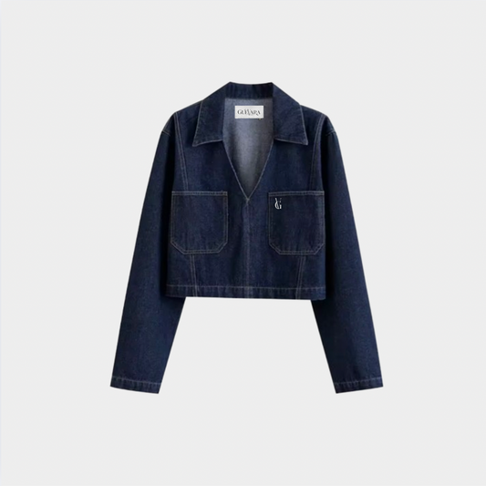 LOGO CITY DENIM TOP