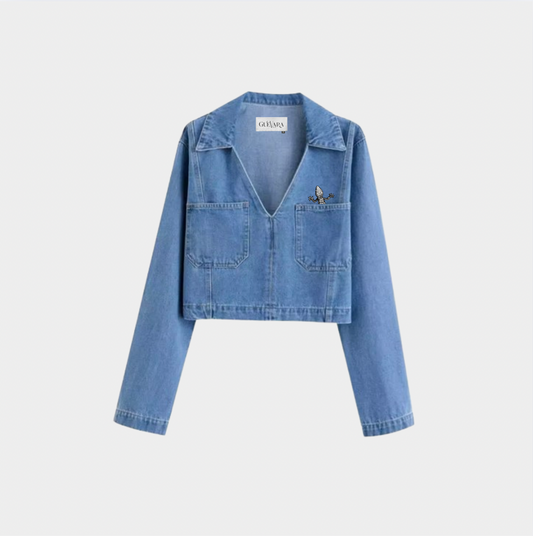 HI LIZRAD DENIM TOP